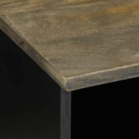 Tv-meubel 100x33x46 cm massief mangohout zwart - thumbnail