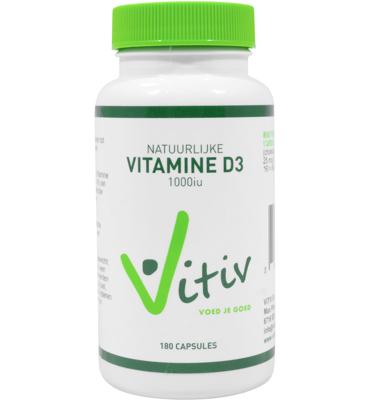 Vitiv Natuurlijke Vitamine D3 1000iu Capsules Vitiv Natuurlijke Vitamine D3 1000iu Capsules