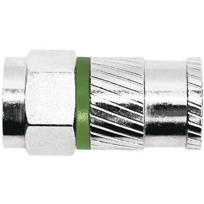 F-connector zelf-bevestiging Kabeldiameter 4.9 mm Afscherming > 100 dB Axing