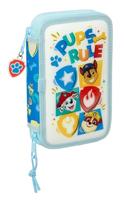 Dubbele etui The Paw Patrol Pups rule Blauw 12.5 x 19.5 x 4 cm 28 Onderdelen - thumbnail