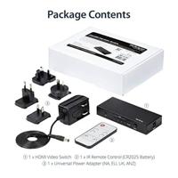 .com 4 poorts HDMI Switch - 4K HDMI Switch Box - Ultra HD 4K 60Hz - Video/audio-schakelaar - 4 x HDMI - desktop - thumbnail