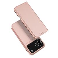 Dux Ducis iPhone 17 Pro hoesje - Slim bookcase - Rose Goud - thumbnail