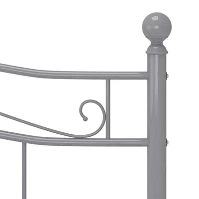 Bedframe metaal grijs 160x200 cm