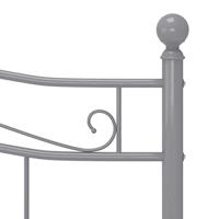 Bedframe metaal grijs 160x200 cm - thumbnail