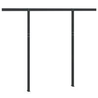 VidaXL Luifelpaalset 300x245 cm ijzer antracietkleurig - thumbnail