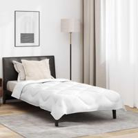 VidaXL Zomer dekbed met kussen 2 pcs wit microvezel - thumbnail