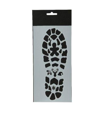 Stencils pt L25b13h0,1 cm zwart/wit 2 st Decoris - Decoris
