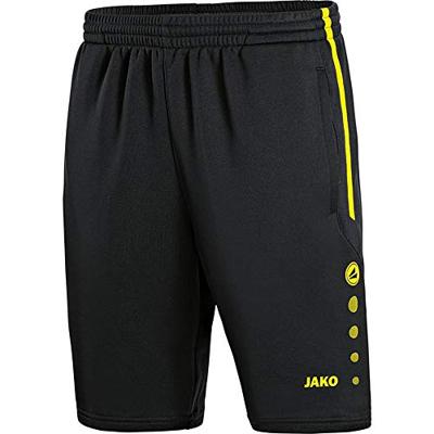 JAKO 8595 Trainingsshort Active - Zwart/Fluogeel - XL