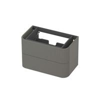 INK - Afgeronde Onderkast Gelakt 2 Laden Softclose met Gefreesd Front Tbv Grepen - 800x450x520 Mm - Mat Beton Groen - thumbnail