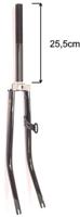 voorvork vast 28 inch stadsfiets 1 inch zwart - thumbnail