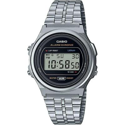Horloge Uniseks Casio A171WE-1AEF Zilverkleurig (Ø 36 mm) (37,5 mm)