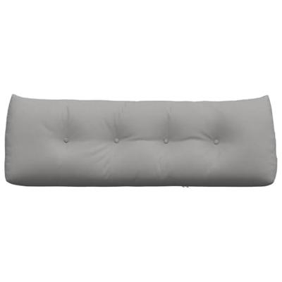 VidaXL Rugkussen wolkengrijs 140 x 24 x 50 cm stof VidaXL Rugkussen wolkengrijs 140 x 24 x 50 cm stof
