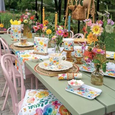 Ambiente Tafelloper Vibrant spring white