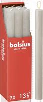 Bolsius rustiek tafelkaars sandy grey - thumbnail