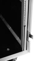 Omnitronic PR-2ST 19 inch rack 18 HE Hout Incl. greep, Incl. wielen - thumbnail
