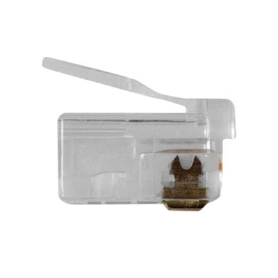 ACT TD106R RJ12 Modulaire Connector | Ronde kabel | Soepele Aders | 25 stuks
