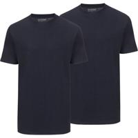 Slater Basic T-Shirt O neck Navy Blue Two Pack (art 2510) - thumbnail