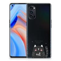 OPPO Reno4 Pro 5G Telefoonhoesje met Naam Cat Good Day - thumbnail