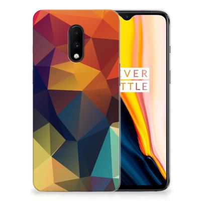 OnePlus 7 TPU Hoesje Polygon Color OnePlus 7 TPU Hoesje Polygon Color