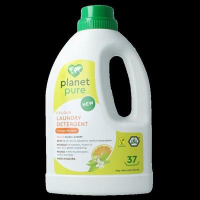 Planet Pure Wasmiddel vloeibaar gekleurde was orange 1480 Milliliter