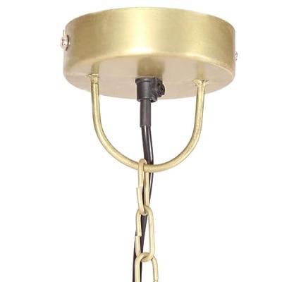 VidaXL Hanglamp industrieel rond 25 w e27 32 cm messingkleurig
