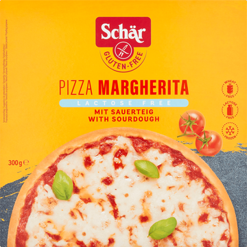 Schar Pizza Margherita Gluten en lactosevrij 300 g bij Jumbo Schar Pizza Margherita Gluten en lactosevrij 300 g bij Jumbo