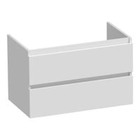 Brauer Joy - Onderkast - 80 cm - met 2 Softclose Lades Greeploos en 1 Sifon Uitsparing - Hoogglans Wit - thumbnail