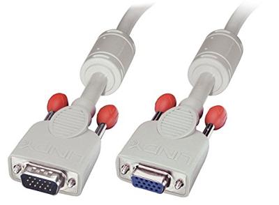LINDY Verlengkabel VGA, lichtgrijs, 3 m