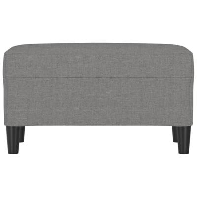 Bankje 70x35x41 cm stof donkergrijs