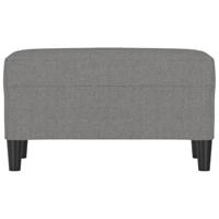 Bankje 70x35x41 cm stof donkergrijs - thumbnail