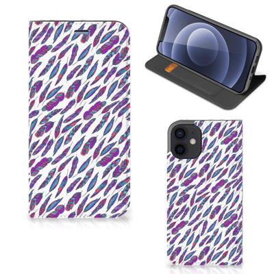 iPhone 12 Mini | Hoesje met Magneet | Feathers Color iPhone 12 Mini | Hoesje met Magneet | Feathers Color