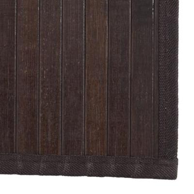 VidaXL Vloerkleed rechthoekig 80x100 cm bamboe donkerbruin