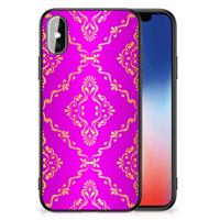 Back Cover iPhone X | Xs Barok Roze - thumbnail