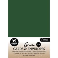Studio Light • consumables cards & envelopes christmas green - thumbnail