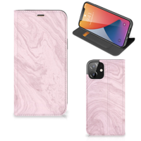 iPhone 12 | iPhone 12 Pro | Standcase | Marble Pink - Origineel Cadeau Vriendin - thumbnail