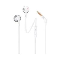 JBL Tune 205 Headset Bedraad In-ear Muziek Chroom, Wit - thumbnail