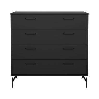 Ladekast Canada - mat zwart - 96x99x40 cm