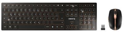 CHERRY DW 9000 SLIM toetsenbord Inclusief muis Universeel RF-draadloos + Bluetooth QWERTY Amerikaans Engels Zwart