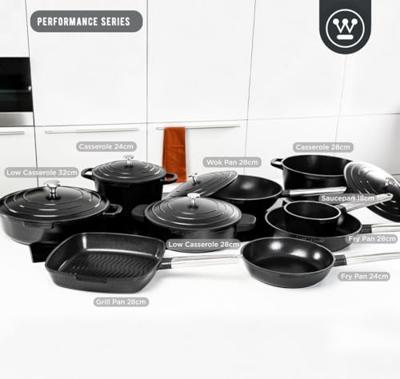 Westinghouse Performance Series Wokpan Inductie - 28cm Wok met Deksel - Zwart Westinghouse Performance Series Wokpan Inductie - 28cm Wok met Deksel - Zwart