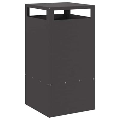 VidaXL Vuurkorf zwart 50 x 50 x 100 cm staal VidaXL Vuurkorf zwart 50 x 50 x 100 cm staal