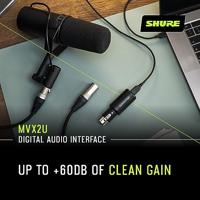 Shure Motiv MVX2U XLR microfoon interface - thumbnail