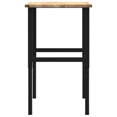 Werkbank 100x60x(71,5-98) cm massief eikenhout