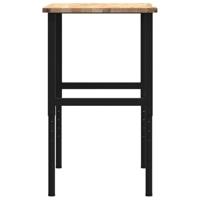 Werkbank 100x60x(71,5-98) cm massief eikenhout - thumbnail