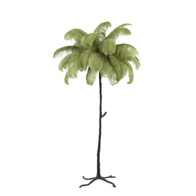 Light & Living Vloerlamp 'Feather' kleur Olijfgroen