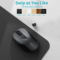 Muis Rapoo Zwart 1600 dpi - thumbnail