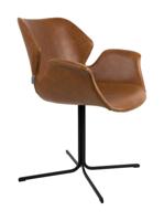 Zuiver Eetkamerstoel 'Nikki' PU leder - thumbnail