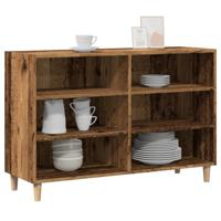 Dressoir 103,5x35x70 cm bewerkt hout oud houtkleurig - thumbnail