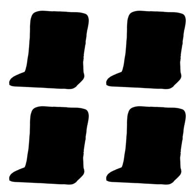 Kussen Carlo Calvia Rib Zwart (4 stuks) Madison - Madison Kussen Carlo Calvia Rib Zwart (4 stuks) Madison - Madison