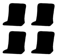 Kussen Carlo Calvia Rib Zwart (4 stuks) Madison - Madison - thumbnail