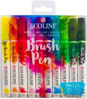 Talens brushpennen Ecoline heldere kleuren 10 stuks - thumbnail